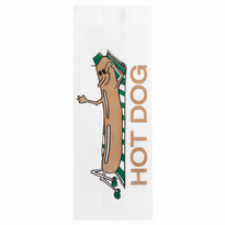 Sac Hot-Dog N°53 Imprimé 7 + 5 X 18 Cm - Pack De 500 Unités - GelatoPro.fr