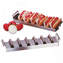 Plateau Pour Hot-Dogs En Inox 10 X 47 Cm - GelatoPro.fr
