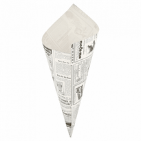 Cornet Papier 24 X 34 Cm Times 400 G - Carton De 1000 Unités - GelatoPro.fr