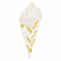 Cornet Papier 16 X 20 Cm Chips 70 G - Carton De 2000 Unités - GelatoPro.fr