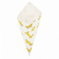 Cornet Papier 17 X 24 Cm Chips 100 G - Carton De 2000 Unités - GelatoPro.fr