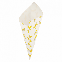 Cornet Papier 24 X 34 Cm Chips 400 G - Carton De 1000 Unités - GelatoPro.fr