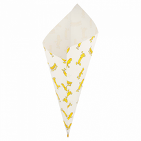 Cornet Papier 29 X 42 Cm Chips 600 G - Carton De 1000 Unités - GelatoPro.fr