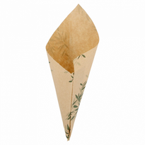 Cornet Papier 14 X 16 Cm Feel Green 40 G - Carton De 2000 Unités - GelatoPro.fr