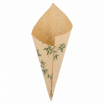 Cornet Papier 16 X 20 Cm Feel Green 70 G - Carton De 2000 Unités - GelatoPro.fr