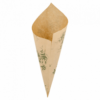 Cornet Papier 21 X 29 Cm Feel Green 250 G - Carton De 2000 Unités - GelatoPro.fr