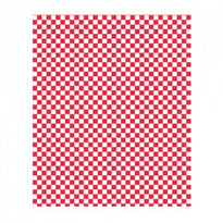 Feuille Ingraissable Vichy Rouge 31 X 31 Cm - Boite De 1000 Feuilles - GelatoPro.fr