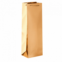 Sac Bouteille Métallisé Or Avec Cordelette - Pack De 10 Unités - GelatoPro.fr