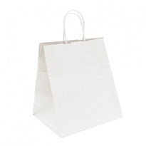 Sac Traiteur Poignée Ficelle 36 + 21 X 33.5 Cm Neutre Blanc N° 978 - Carton De 250 Unités - GelatoPro.fr