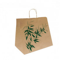 Sac Traiteur Poignée Ficelle 36 + 21 X 33.5 Cm Feel Green N° 983 - Carton De 250 Unités - GelatoPro.fr
