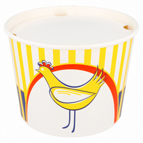 Bucket Poulet 1920 Ml Avec Couvercle Inclus - Carton De 300 Unités - GelatoPro.fr