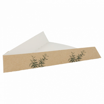 Part En Carton Pour Pizza Ou Tarte Triangle Feel Green 21 X 16.5 X 3.5 Cm - Carton De 1200 Unités - GelatoPro.fr