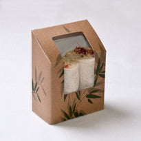 Coque Sandwich Wrap 5.1 Cm En Carton Avec Fenêtre Feel Green N°11 - Carton De 500 Unités - GelatoPro.fr