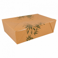 Boite Américaine En Carton Feel Green Pour Plats Cuisinés 1980 Ml - Carton De 200 Unités - GelatoPro.fr