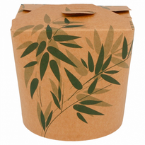 Pot En Carton Avec Fermeture Croisillon Pour Pâtes Feel Green 780 Ml - Carton De 450 Unités - GelatoPro.fr