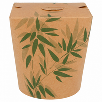 Pot En Carton Avec Fermeture Croisillon Pour Pâtes Feel Green 960 Ml - Carton De 450 Unités - GelatoPro.fr