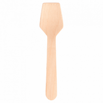 Petite Cuillère À Glace En Bois 9.3 Cm - Pack De 100 Unités - GelatoPro.fr