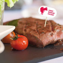 Pique Steak En Bois 8 Cm Saignant - Pack De 100 Unités - GelatoPro.fr