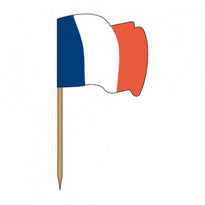 Pique Drapeau En Bois France - Pack De 144 Unités - GelatoPro.fr