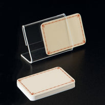 Etiquettes Pvc Crème 8X6 Cm - Pack De 10 - GelatoPro.fr