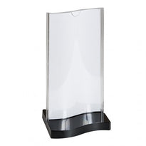 Porte Menu Ondulé À Base Rectangulaire 10X20Cm - Pack De 45 - GelatoPro.fr