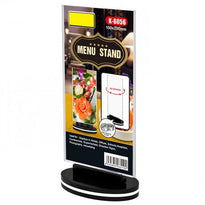 Porte Menu Rotatif Droit  10X20Cm - Pack De 30 - GelatoPro.fr