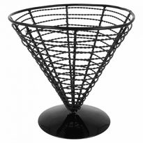 Cône Époxy De Présentation Frites Ou Autres- Diam 18X17.5Cm (H) Pack De 6 - GelatoPro.fr