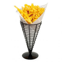 Cône Époxy Présentation Frites Ou Autres - Diam 12.8X22.5(H) Cm Pack De 6 - GelatoPro.fr