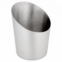 Pot Tronqué Inox Lisse Pour Frites Ou Autres - 8.5X8.5(H)Cm - Pack De 12 - GelatoPro.fr