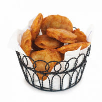 Corbeille Ronde De Présentation Sandwichs, Burgers Ou Autres- 19X10(H)Cm  Pack De 6 - GelatoPro.fr