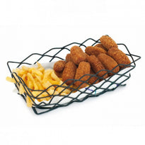 Corbeille Rectangulaire Sandwichs, Burgers,... - 25.5X12.5X6(H)Cm  Pack De 6 - GelatoPro.fr