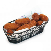Corbeille Allongée En Fer Forgé Pour  Frites Ou Autres - 22.8X9.3X6.4(H)Cm  Pack De 6 - GelatoPro.fr