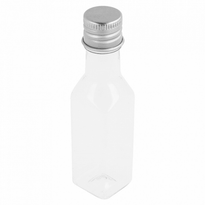 Flacon En  Plastique Pet Avec Bouchon En Aluminium - 35 Ml - Diam 2.5X9.6(H)Cm -  Pack De 100 - GelatoPro.fr