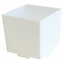 Verrine Cube Blanc Empilable Avec Base - 65Ml - 4,2 Cm - Pack De 200 Unités - GelatoPro.fr