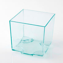 Verrine Cube Vert D'Eau Empilable Avec Base - 65Ml - 4,2 Cm - Pack De 200 Unités - GelatoPro.fr