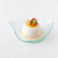 Mise En Bouche Mini-Assiette Triangle Vert D'Eau- 65Ml - 8X2 Cm - Pack De 720 Unités - GelatoPro.fr