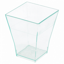 Verrine Bouquet Vert D'Eau Transparent - 60Ml - 4.5X4.5X5.5(H)Cm - Carton De 576 Unités - GelatoPro.fr