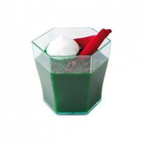 Verre Hexagonal Vert D'Eau Transparent 60Ml - 4.7X4.6(H)Cm - Pack De 864 Unités - GelatoPro.fr