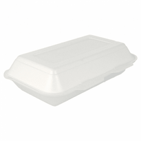 Coque Hot Dog / Kebab / Fish & Chips En Pse Blanc 24 X 15.5 X 7 Cm - Carton De 500 Unités - GelatoPro.fr