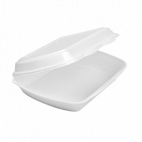 Coque 1 Compartiment En Pse Blanc 24 X 21 X 7 Cm - Carton De 200 Unités - GelatoPro.fr