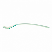 Mini Fourchette Vert D'Eau Transparent - 10 Cm - Pack De 4000 Unités - GelatoPro.fr