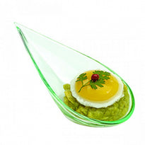 Cuillère Goutte Vert D'Eau Transparent De Dégustation - 10X5Cm - Pack De 2000 Unités - GelatoPro.fr