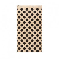 Sachet Plat 19+8X35Cm Pois Noir - Kraft 60G/M2-  Pack De 250 - GelatoPro.fr