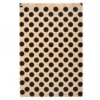 Sachet Plat 26+9X38Cm Pois Noir - Kraft 60G/M2-  Pack De 250 - GelatoPro.fr