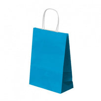 Sac Sos Avec Anse 20+10X29Cm Bleu - Cellulose 80G/M2-  Pack De 250 - GelatoPro.fr