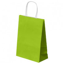Sac Sos Avec Anse 26+14X32Cm Vert - Cellulose 80G/M2-  Pack De 250 - GelatoPro.fr
