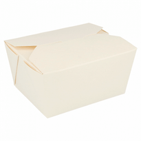 Boite Américaine En Carton Pour Plats Cuisinés Blanche 780 Ml - Carton De 450 Unités - GelatoPro.fr