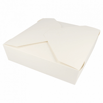Boite Américaine En Carton Pour Plats Cuisinés Blanche 2910 Ml - Carton De 140 Unités - GelatoPro.fr
