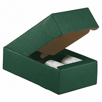 Carton 2  Bouteilles 34X18.5X9Cm Vert - Carton  - Pack De 30 - GelatoPro.fr