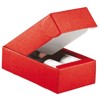 Carton 2 Bouteilles 34X18.5X9Cm Rouge - Carton - Pack De 30 - GelatoPro.fr